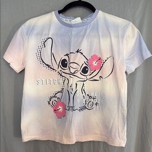 Stitch Kids T-Shirt - White and Pink